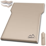 M KARMATER SUV Self Inflating Sleeping Pad 2-Inch-Thick Memory Foam Car Camping Bed for 2 Persons Fast Inflating in 20s Insulated Camping Sleeping Pad for 4-Season