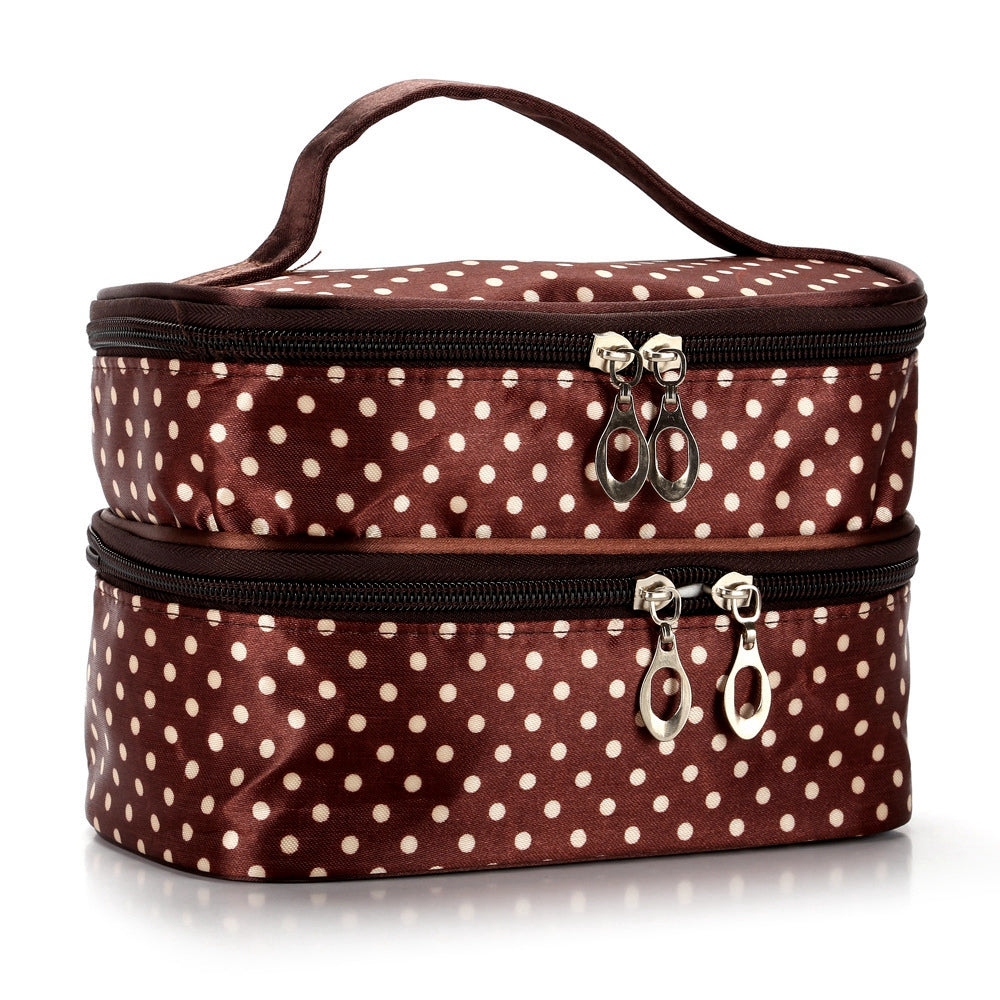 Women's Waterproof Double-layer Cosmetic Storage Bag