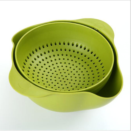 Double-Layer Fruit and Vegetable Storage Basket