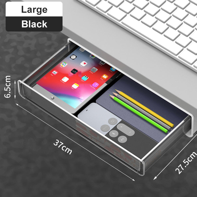 Hidden Sticky Drawer for Under the Table Storage