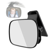 Car Baby Mirror Interior Car Auxiliary Mirror With Clip HD Glass Convex Interior Rearview Mirror 360 Degree Adjustable for Baby Safety Keep Baby in Sight