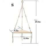 Bohemian Cotton Hanging Shelf for Home Decor (1pc)