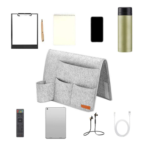 Felt Bedside Storage Bag and Hanging Organizer