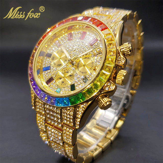 Luxury Gold Waterproof Stainless Steel Watch - Atlantic Shopping Mall