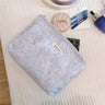 Elegant Large Flower Relief Cosmetic Bag