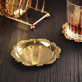 European Silver-Plated Home Decor Cake and Fruit Tray