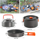 Outdoor Cooking Pot Set for Hiking and Camping