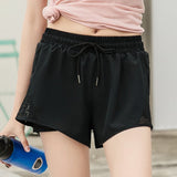 Fake Two-piece Summer Fitness Yoga Running Shorts