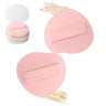 Lilystar 2Pcs Powder Puff Face Soft Makeup Sponge Soft Triangle Powder Puffs Makeup Sponge Applicator Air Cushion Powder Puff for Liquid Foundation Cream Powder Concealer (Pink)