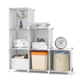 GIMTRR Closet Organizers and Storage 6-Cube Closet Organizer Cubes Storage Organizers Closet Storage Cabinet Shelf Bookcase Bookshelf for Bedroom Office White