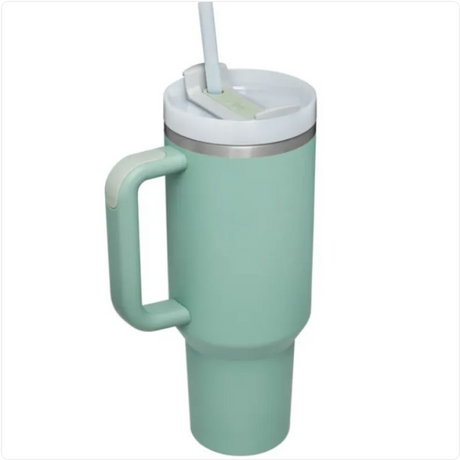 High-Capacity Stainless Steel Car Straw Cup - Portable Design