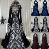 2019 Vintage Style Long Sleeve Hooded Dress