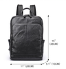 Top Layer Leather Computer Backpack