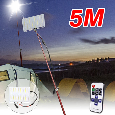 5m RF Remote Control LED Fishing Rod Light for Camping