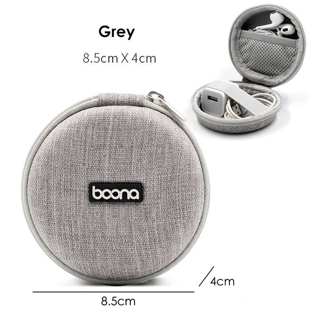 Portable Multifunctional Earphone and Cable Storage Bag
