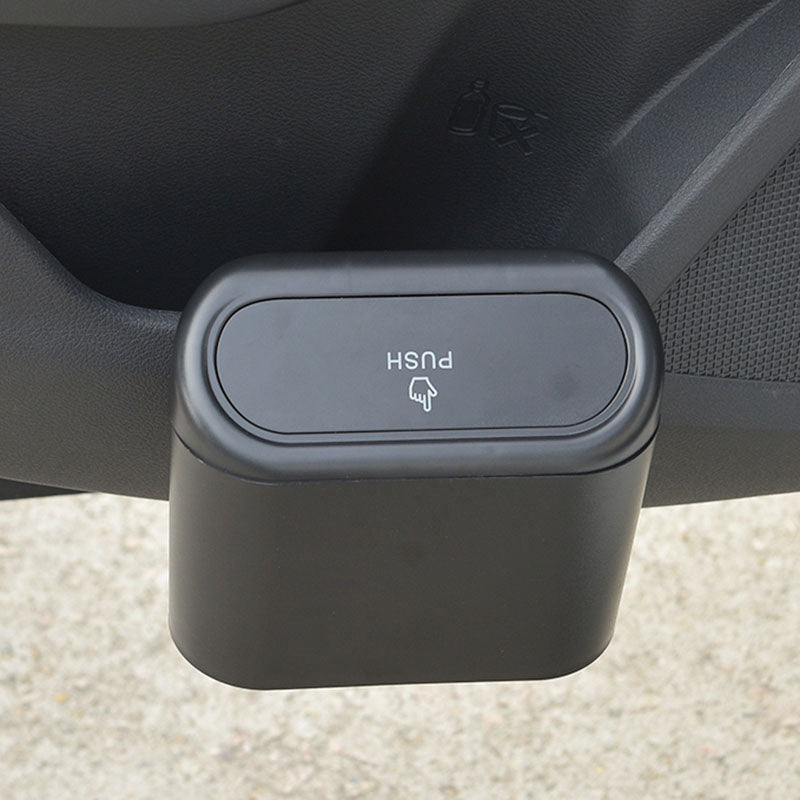 Universal Car Trash Can with Lid for Vehicle Storage