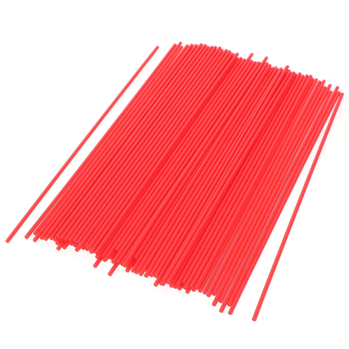100 Pieces Spray Can Straw 7.9 Inch Plastic Spray Can Extension Replacement Spray Paint Nozzles for Cans Red Straws Tubes Spray Bottle Nozzle Extension Tip Extension Tubes for Automotive Lubricant