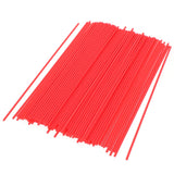 100 Pieces Spray Can Straw 7.9 Inch Plastic Spray Can Extension Replacement Spray Paint Nozzles for Cans Red Straws Tubes Spray Bottle Nozzle Extension Tip Extension Tubes for Automotive Lubricant