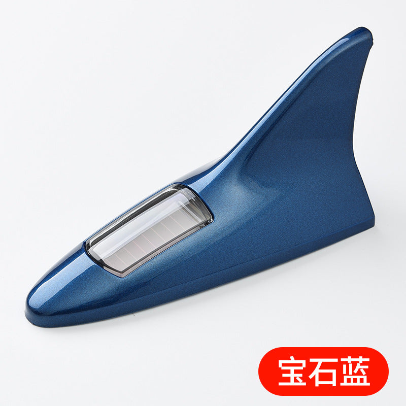 Solar Shark Fin Antenna LED Car Decoration Light