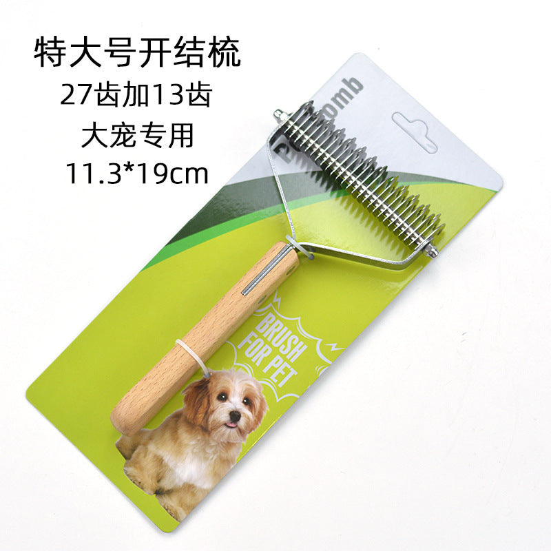 Stainless Steel Pet Grooming Brush for Large Dogs