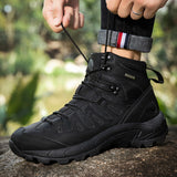 Men's Outdoor Hiking Shoes - Mid-Cut Training Boots