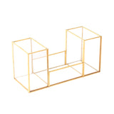 Wholesale Luxury Brass Glass Makeup Organizer (Lipstick)