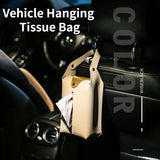 PU Leather Tissue Bag for Car, Home, and Office Use