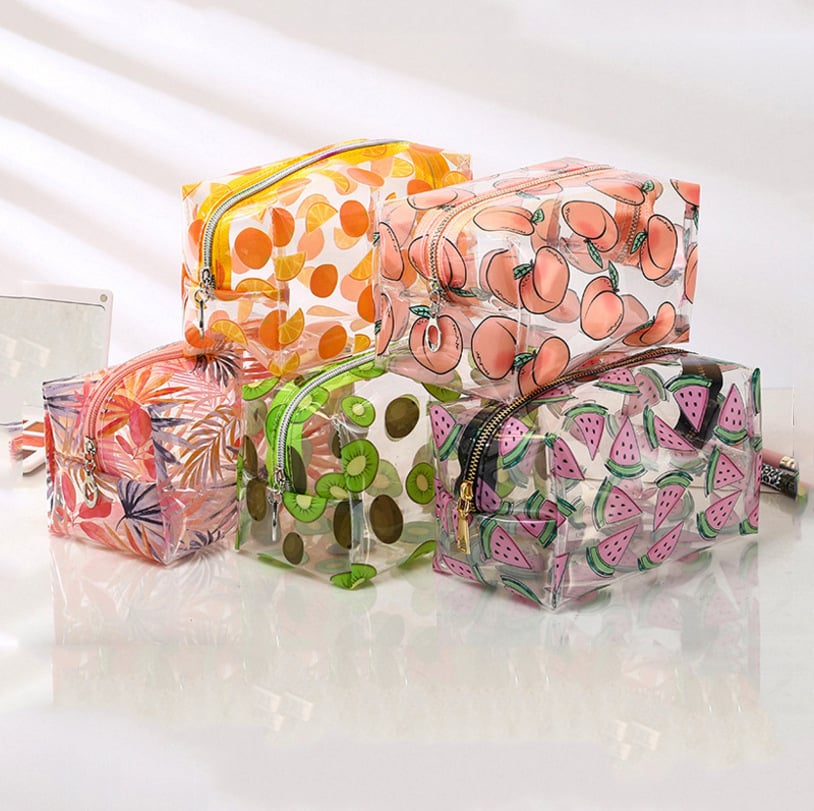 Large Capacity Transparent PVC Waterproof Cosmetic Bag