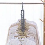 Multi-Functional Nine-Hole Clothes Hanger for Storage