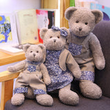 Gray Corduroy Couple Bear Home Decor and Gift Item
