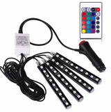 Car Atmosphere Lighting, 4x9 LED Strip Lights