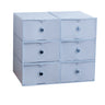 6-Pack Thick Transparent Drawer Shoe Storage Boxes