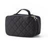 Double Layer Cosmetic Bag for Travel and Makeup Storage