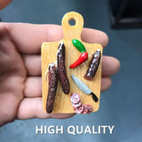 10pc Funny Food Style Fridge Magnets for Home Decor