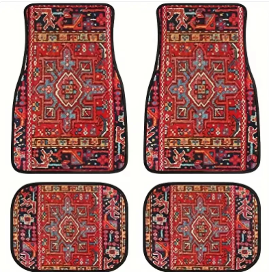 Vintage Bohemian Style Car Floor Mat