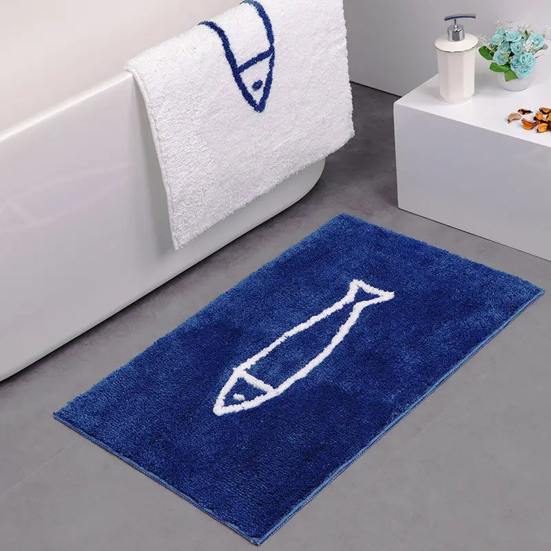 Cartoon Fish Non-Slip Floor Mat for Home Decor