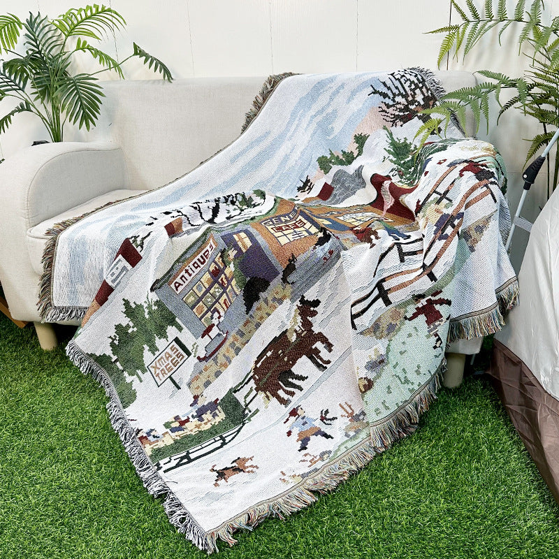 Bohemian Outdoor Camping Blanket and Picnic Mat