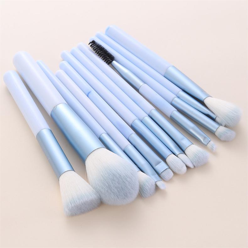 Holiday 12-Piece Makeup Brush Set for Eyes and Face