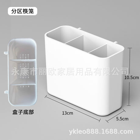 Wall-Mounted Storage Rack with Hooks for Home Use