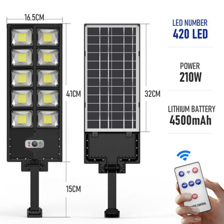 Solar-Powered Integrated Outdoor Sensor Garden Light