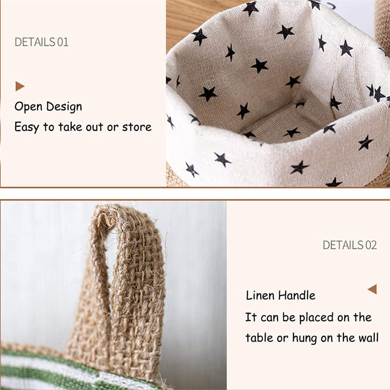 Linen Wall Hanging Storage Bags for Organizing Items