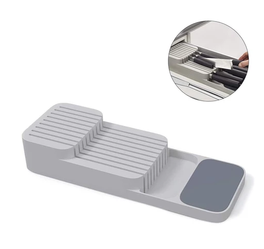 Kitchen Knife Organizer and Drawer Storage Tray