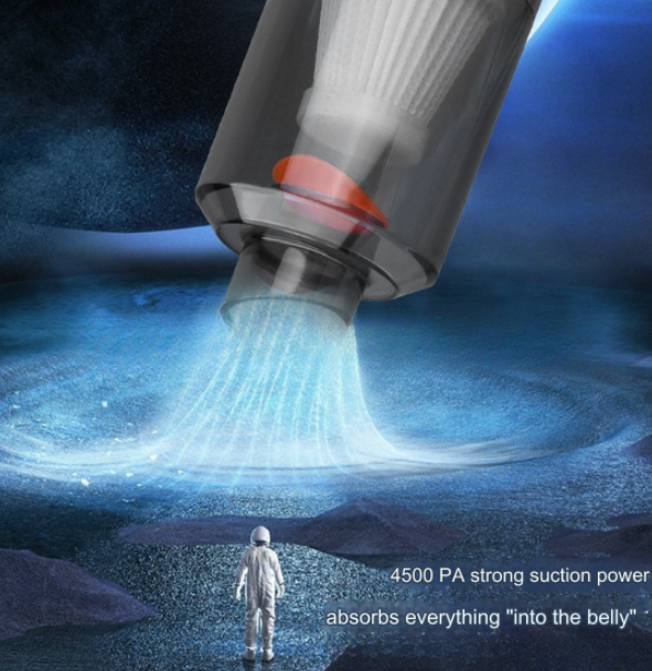 Portable Car Wireless Vacuum Cleaner with Strong Suction