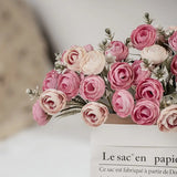 18pcs Artificial Rose Flowers for Home and Wedding Decor