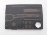 Multi-Functional Camping Card with LED Light and Knife