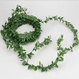 22.96ft Artificial Green Leaves Garland for Home Decor