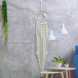 Braided Dream Catcher with Owl Pendant for Home Decor