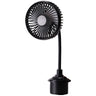 24V Car Fan with USB for Truck Cup Holder