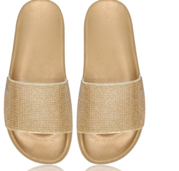 Rhinestone Women's Fashion Craft Flat Slippers