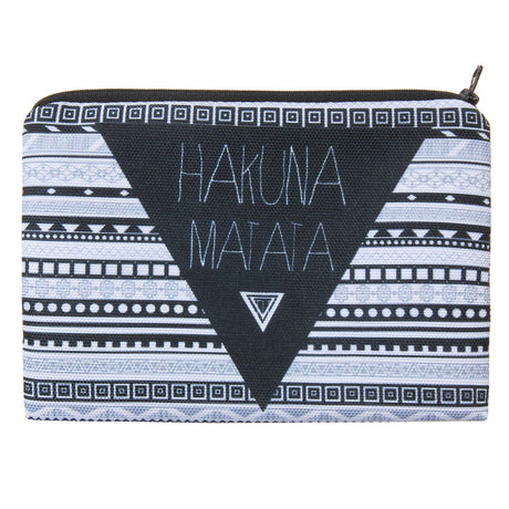 Geometric Pattern Makeup Bag - Large Travel Toiletry Case